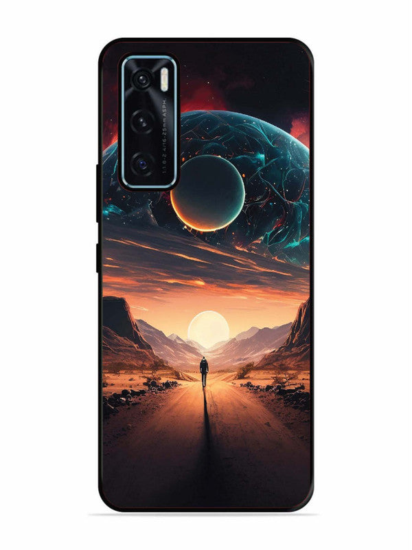 Vivo V20 SE Sunset with space scene