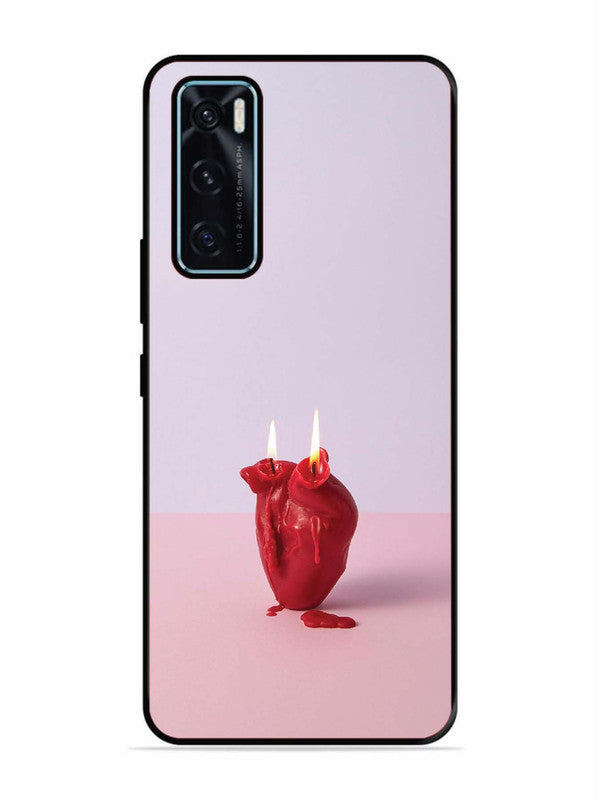 Vivo V20 SE A Lighted Heart Candle