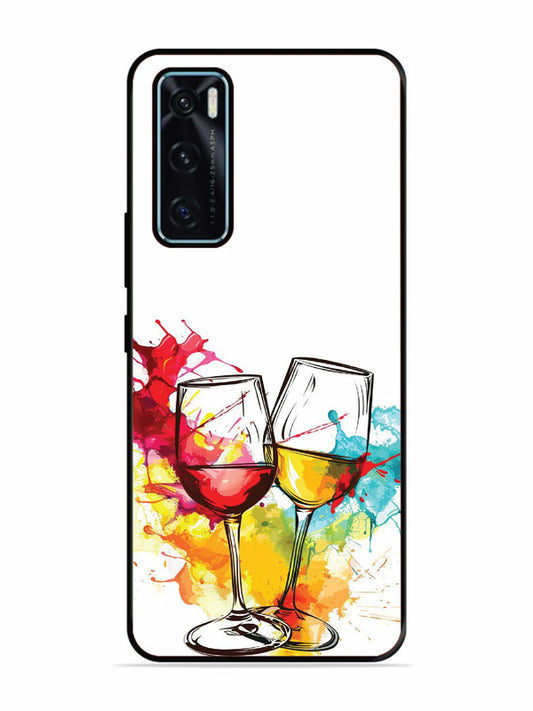 Vivo V20 SE Colorful wine glasses