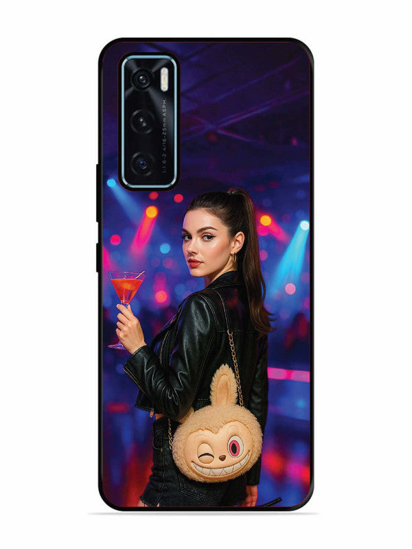 Vivo V20 SE Girl with Labubu Purs