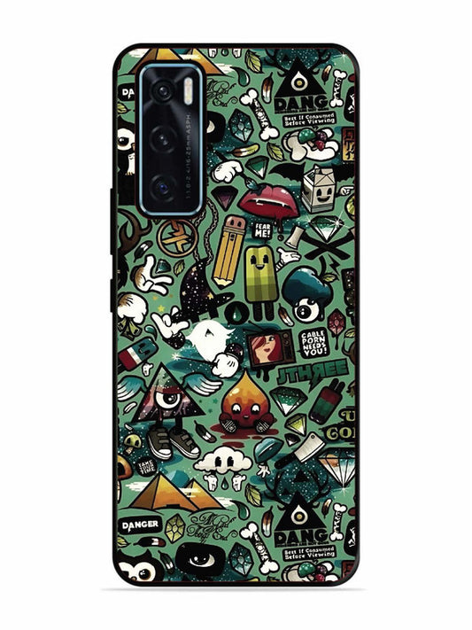 Vivo V20 SE Pop Art Doodle Graffiti Collage