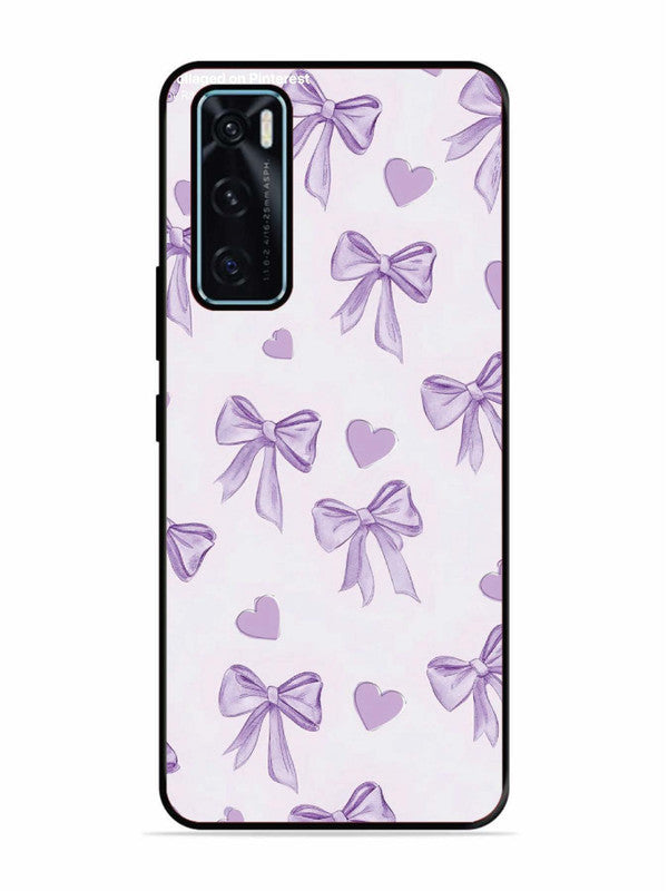 Vivo V20 SE Bow Tie, Purple Hair Band
