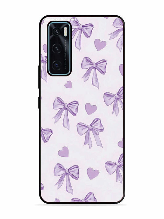 Vivo V20 SE Bow Tie, Purple Hair Band