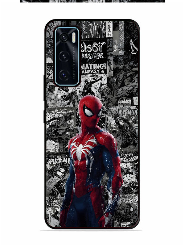 Vivo V20 SE Spiderman Highlighted on News Paper