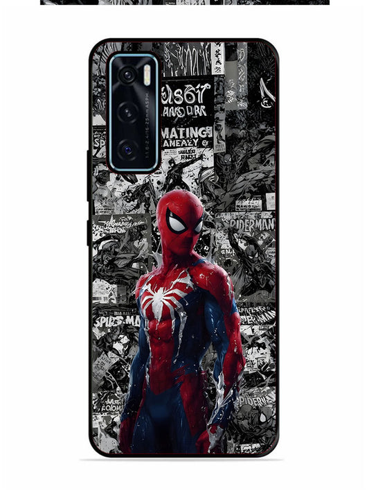 Vivo V20 SE Spiderman Highlighted on News Paper