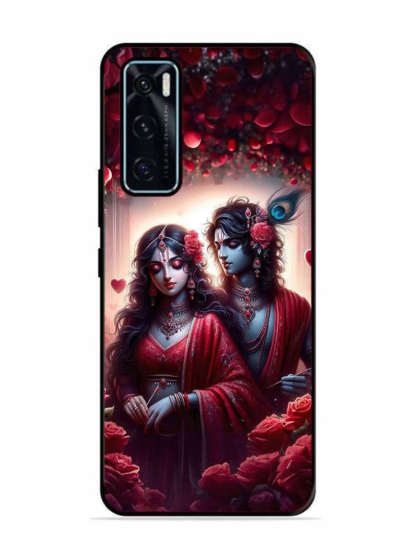 Vivo V20 SE Couples in Red theme like Radha Krishna