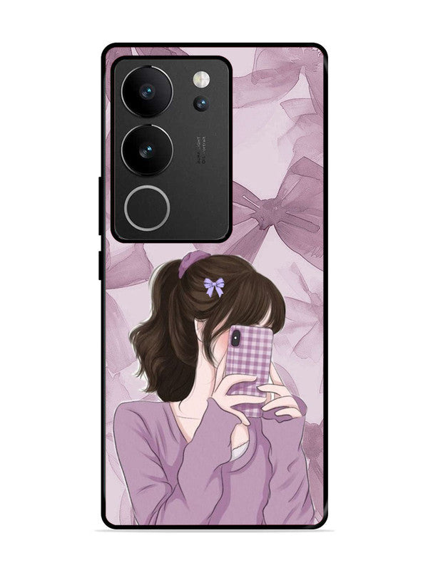 Vivo V29 Pro 5G Pinky Girl taking selfie