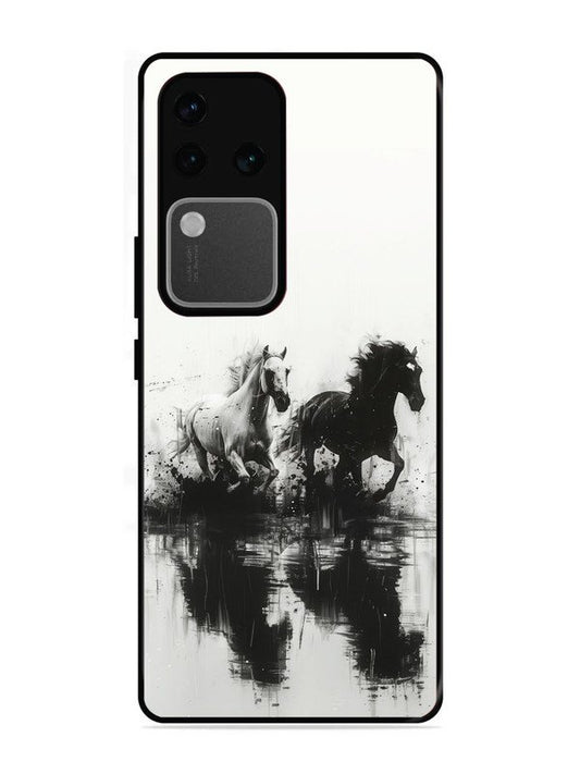 vivo v30 pro 5g Black & White Horse