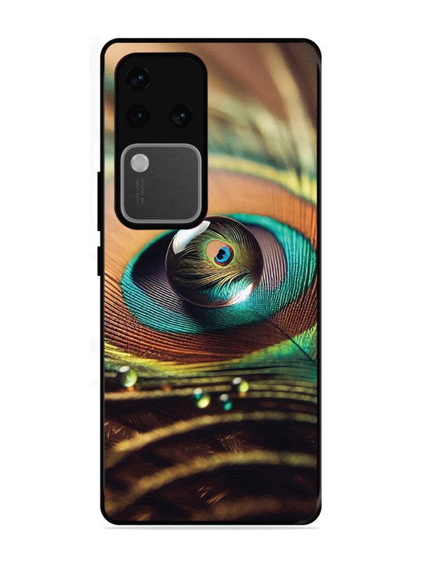 vivo v30 pro 5g Water Drop On Peacock Feather