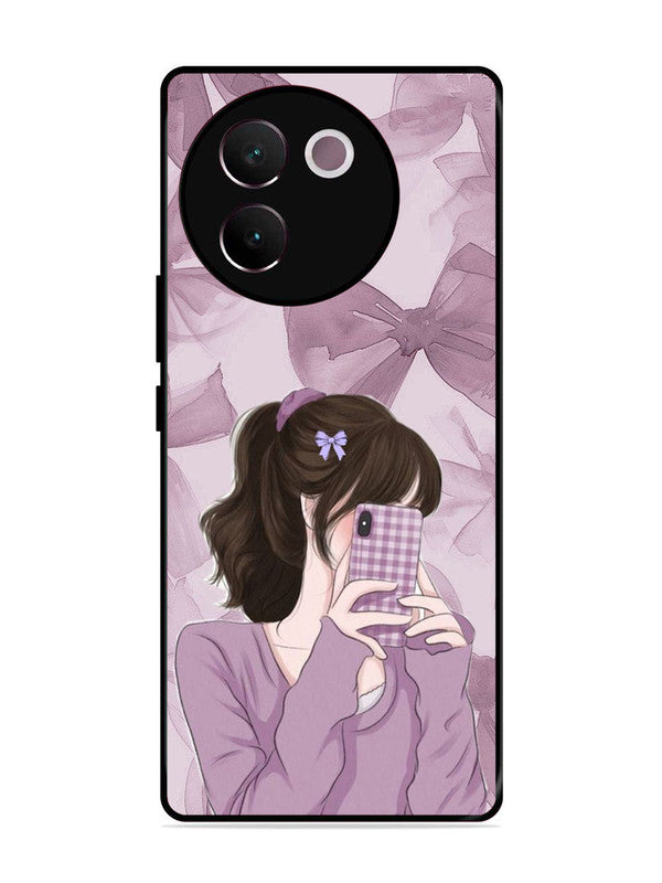 Vivo V30E 5G Pinky Girl taking selfie
