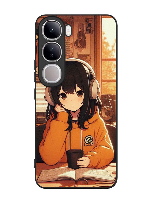 Vivo V40 Lite Cute Girl listening Music