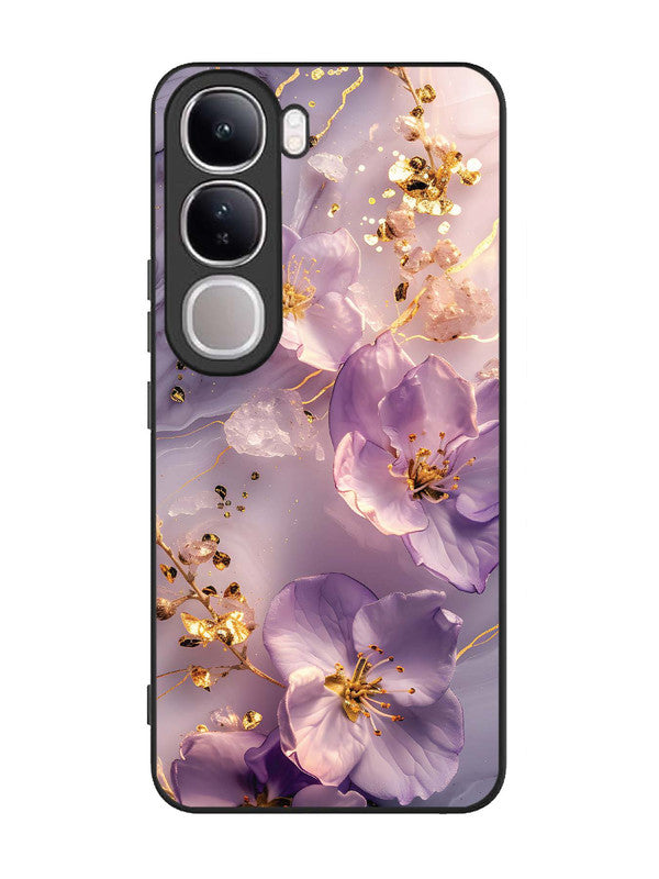 Vivo V40 Lite Orchid with Golden Safron
