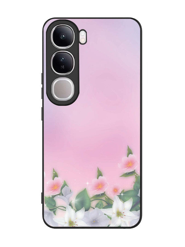 Vivo V40 Lite Pink Floral Elegance