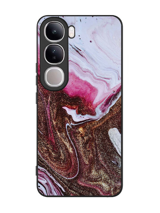 Vivo V40 Lite Elegant Rose & Gold Marble