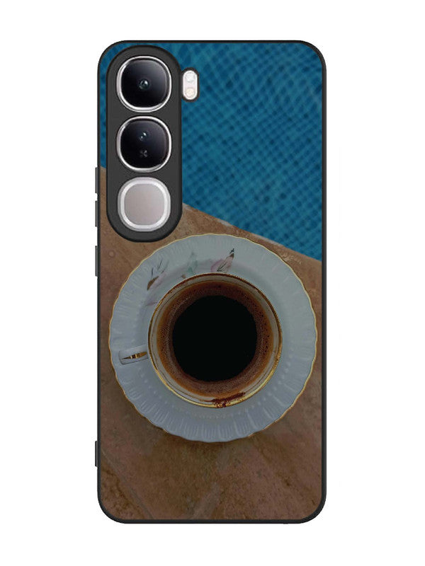Vivo V40 Lite Black Tea Cup Saucer