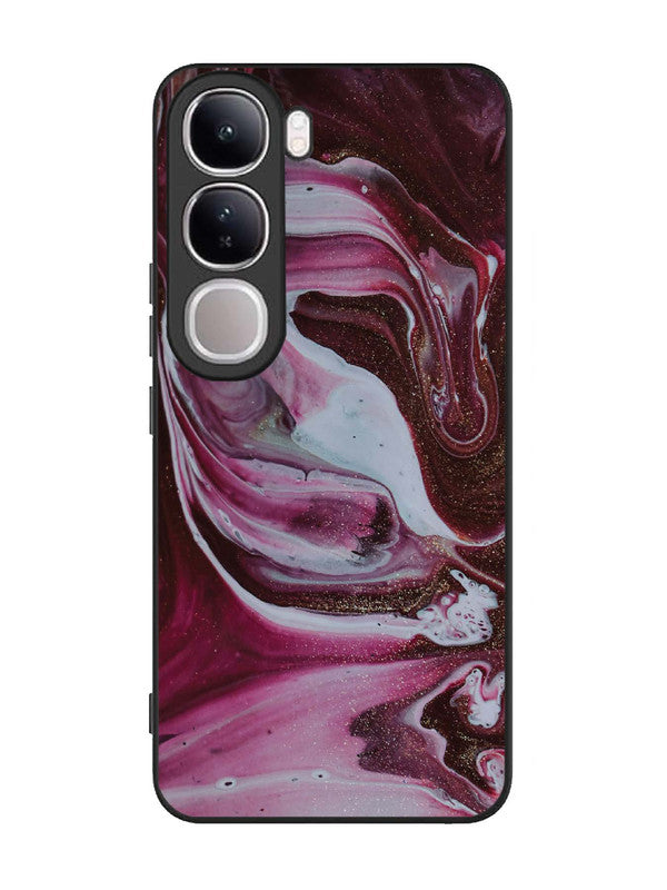 Vivo V40 Lite Pink And Golden Marble