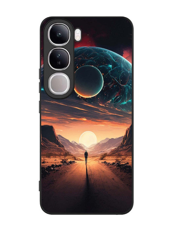 Vivo V40 Lite Sunset with space scene
