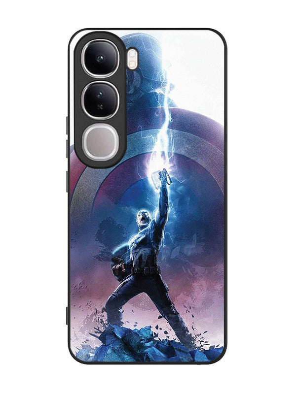 Vivo V40 Lite captain-america-thor-hammer-lightning