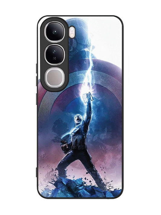Vivo V40 Lite captain-america-thor-hammer-lightning