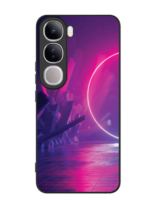Vivo V40 Lite abstract with Neon Light