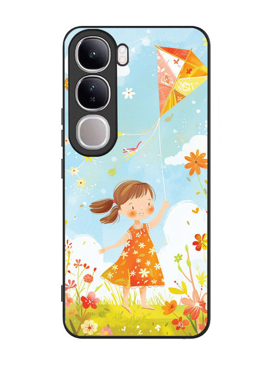 Vivo V40 Lite Little Girl Kite Flying