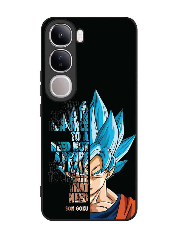 Vivo V40 Lite Son of Goku Blue Motivational Art