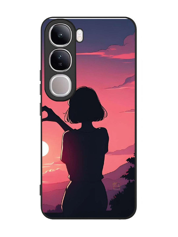 Vivo V40 Lite Love Heart with Hand Girl