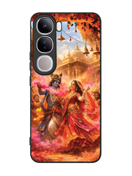 Vivo V40 Lite Radha Krishna Playing Holi