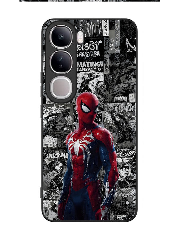 Vivo V40 Lite Spiderman Highlighted on News Paper