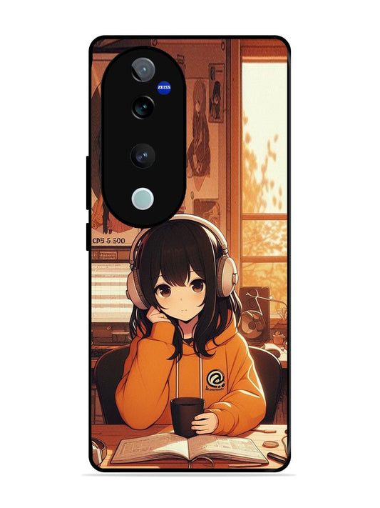 Vivo V40 Pro Cute Girl listening Music