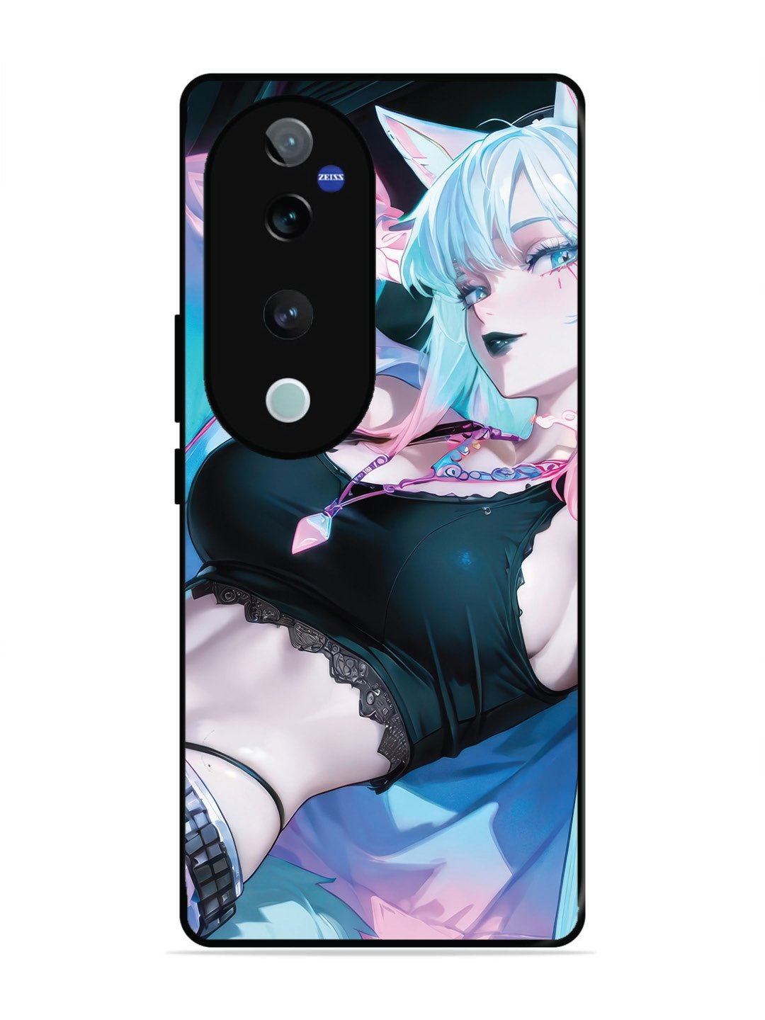 vivo T3 Ultra anime girl fox headpohone white Hair