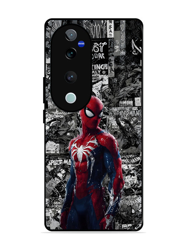 Vivo V40 Pro Spiderman Highlighted on News Paper