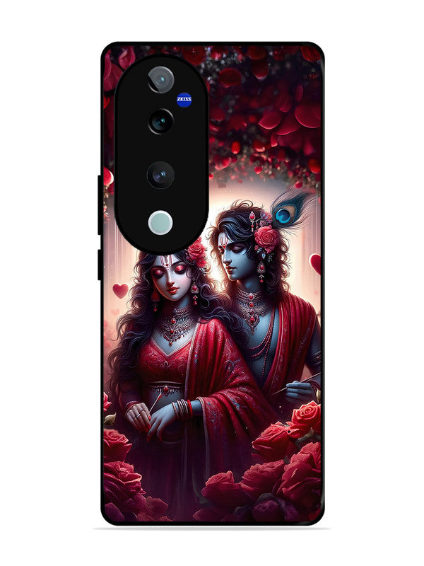 Vivo V40 Pro Couples in Red theme like Radha Krishna