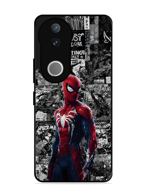 Vivo V50 Spiderman Highlighted on News Paper