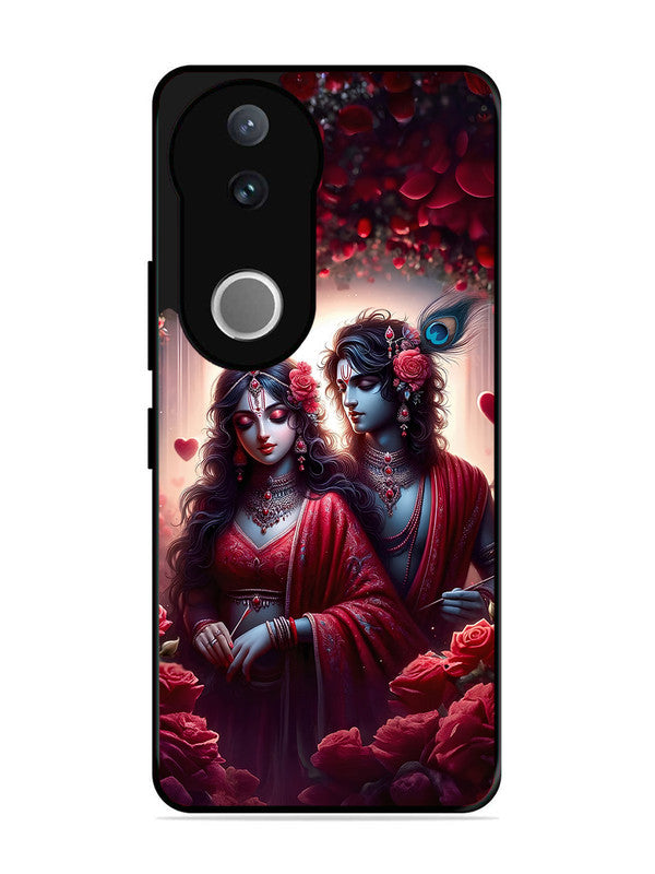 Vivo V50 Couples in Red theme like Radha Krishna