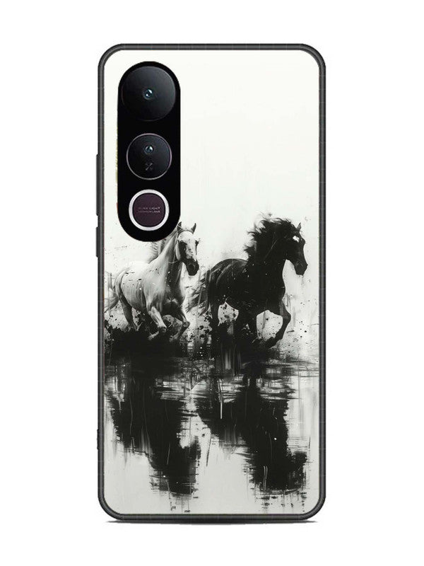 Vivo V50 Lite Black & White Horse