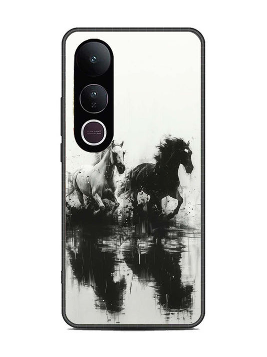Vivo V50 Lite Black & White Horse