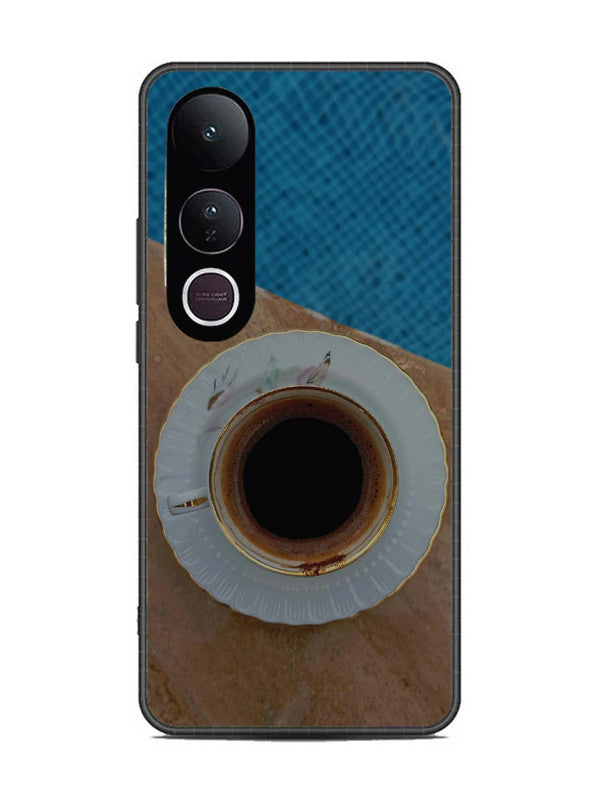 Vivo V50 Lite Black Tea Cup Saucer