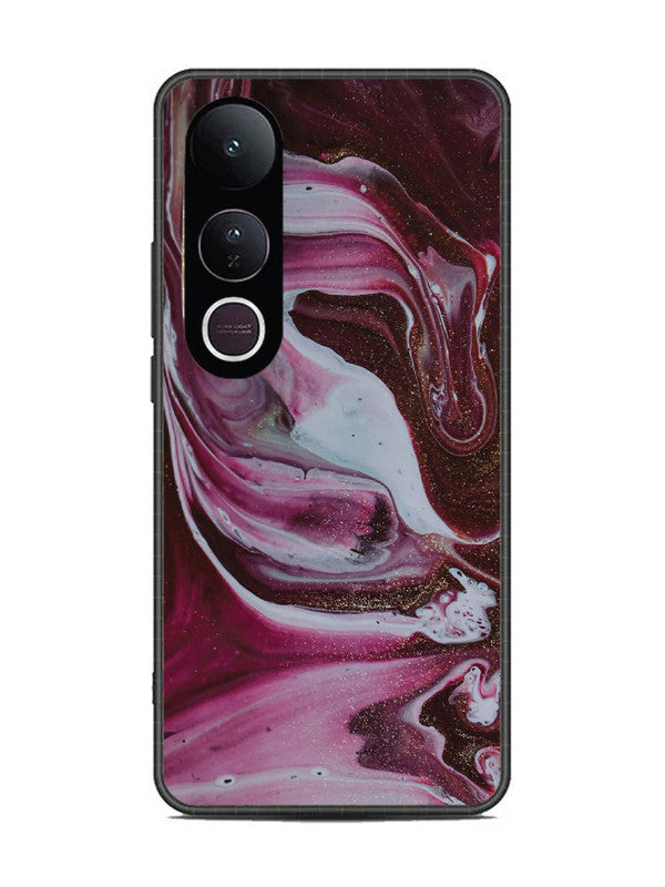 Vivo V50 Lite Pink And Golden Marble