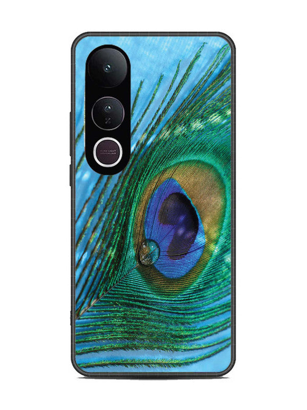 Vivo V50 Lite A drop on Peacock Feather