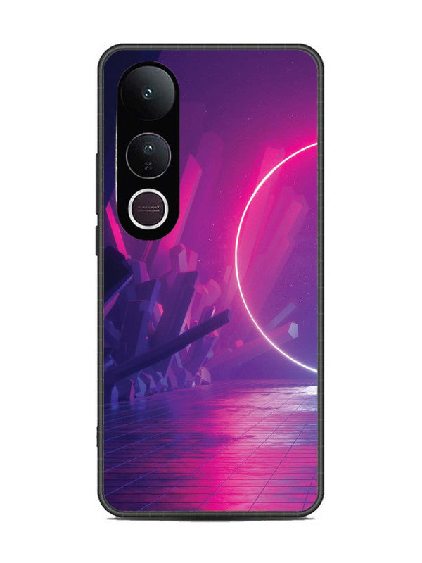 Vivo V50 Lite abstract with Neon Light