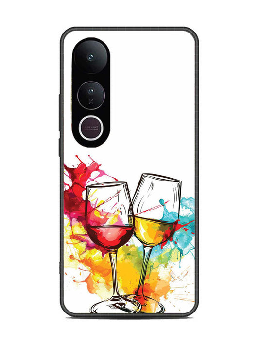 Vivo V50 Lite Colorful wine glasses