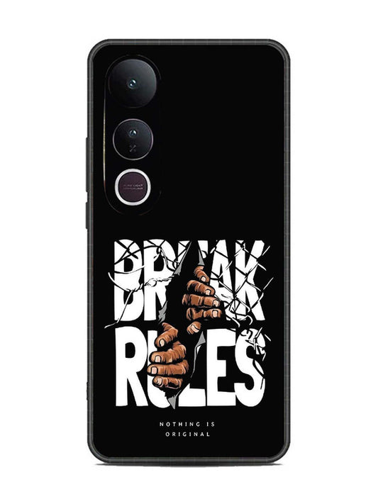 Vivo V50 Lite Break Rules Gritty Typography Art