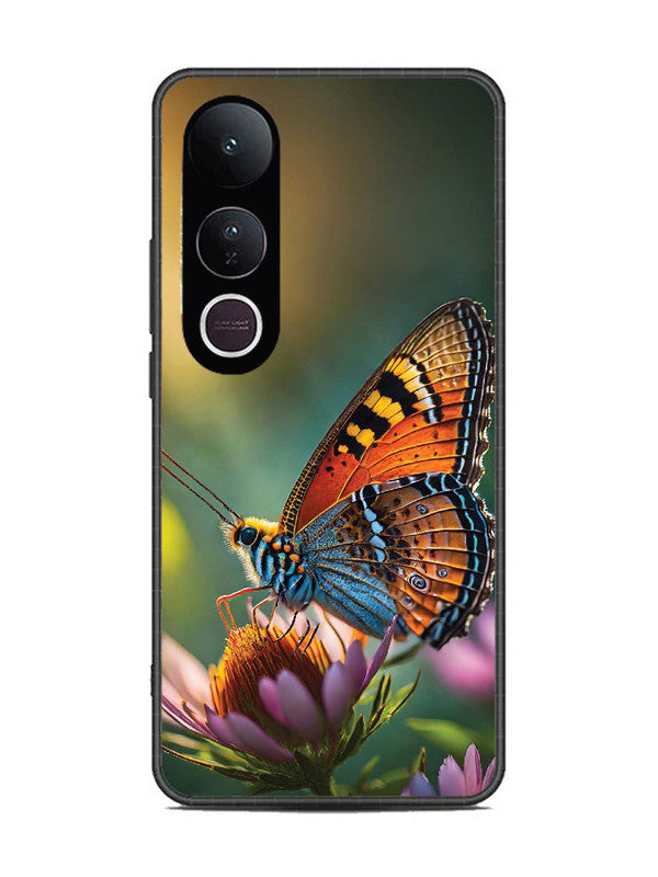 Vivo V50 Lite Golden Hour Monarch Butterfly