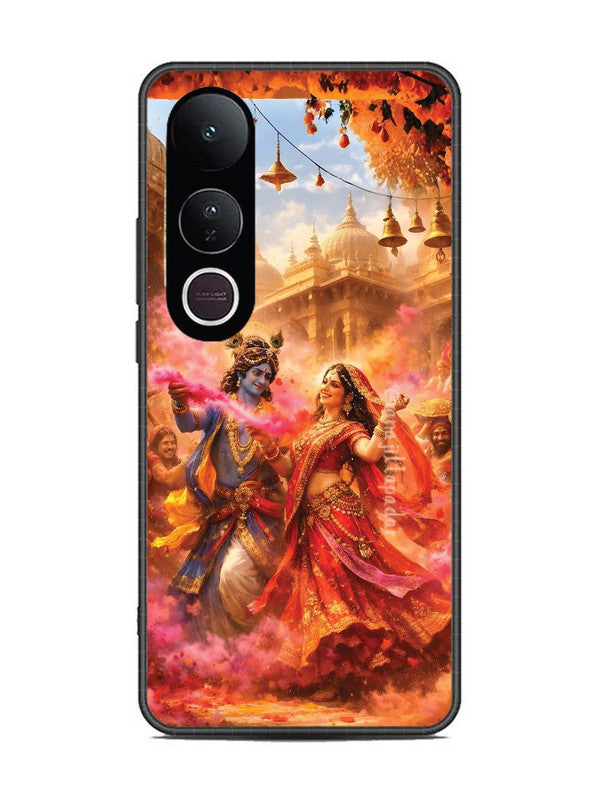 Vivo V50 Lite Radha Krishna Playing Holi