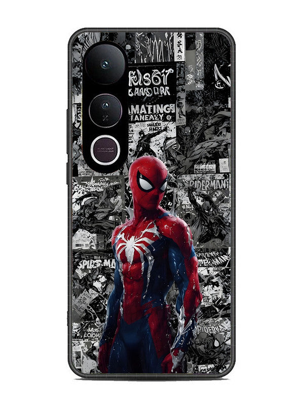 Vivo V50 Lite Spiderman Highlighted on News Paper