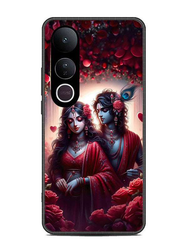 Vivo V50 Lite Couples in Red theme like Radha Krishna