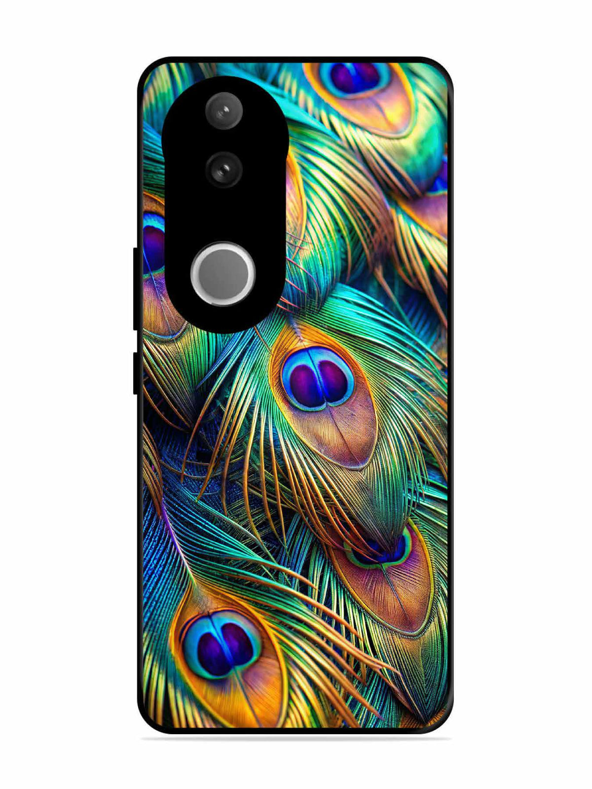 Vivo V50e peacock feather