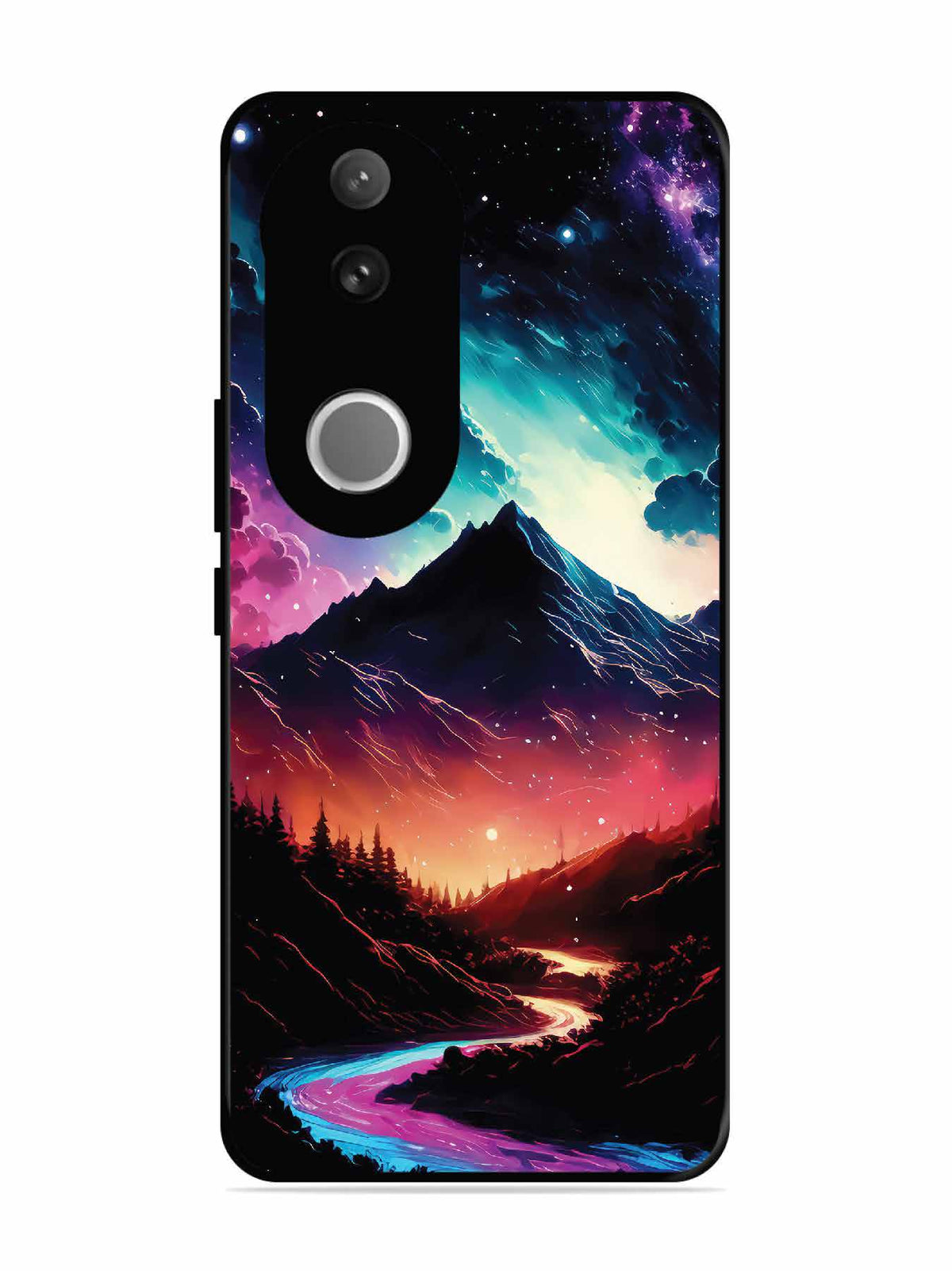 Vivo V50e mountain-valley-Colorful-cloud-at-night
