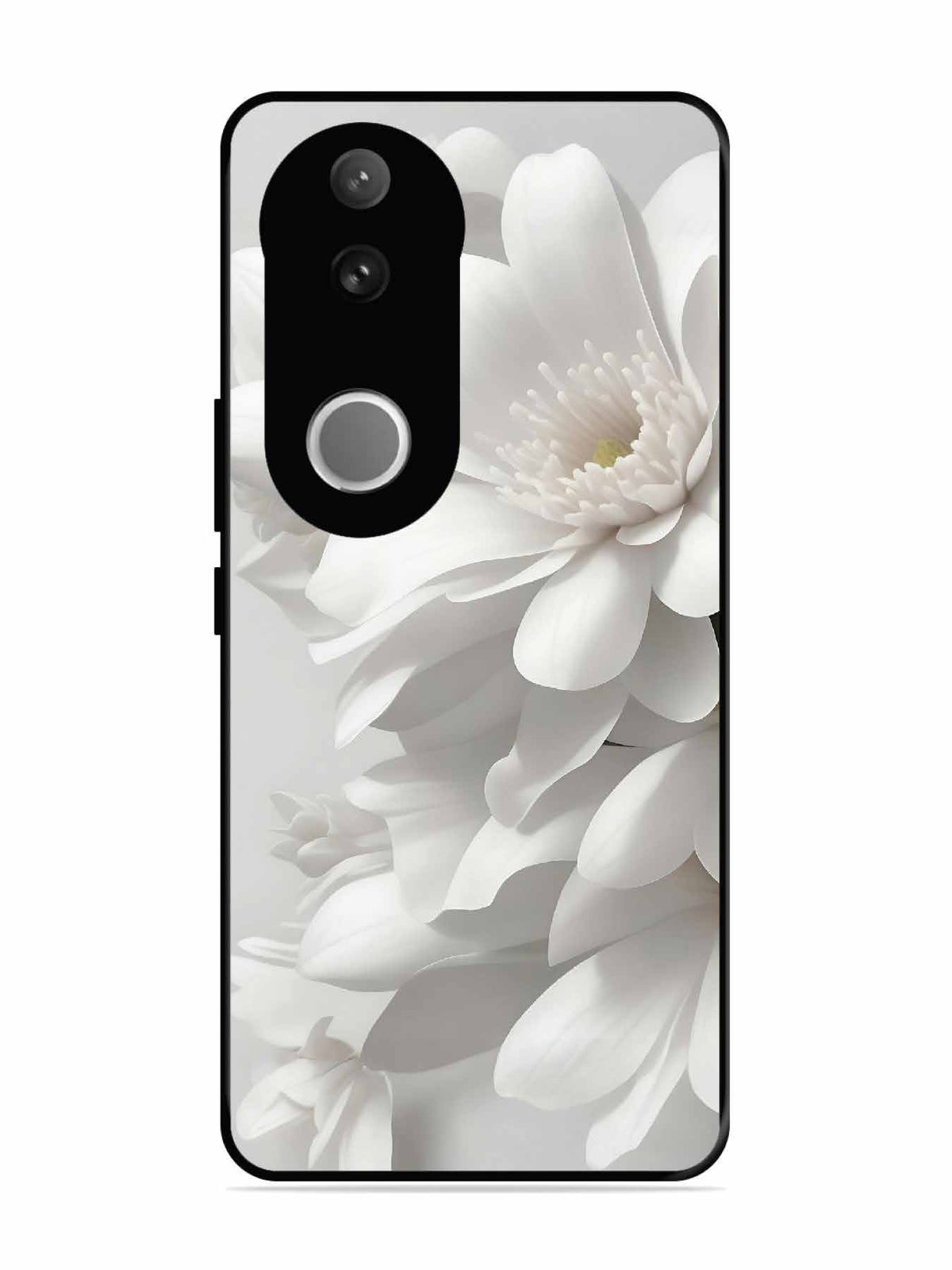 Vivo V50e Soft Focus Purity white Flower
